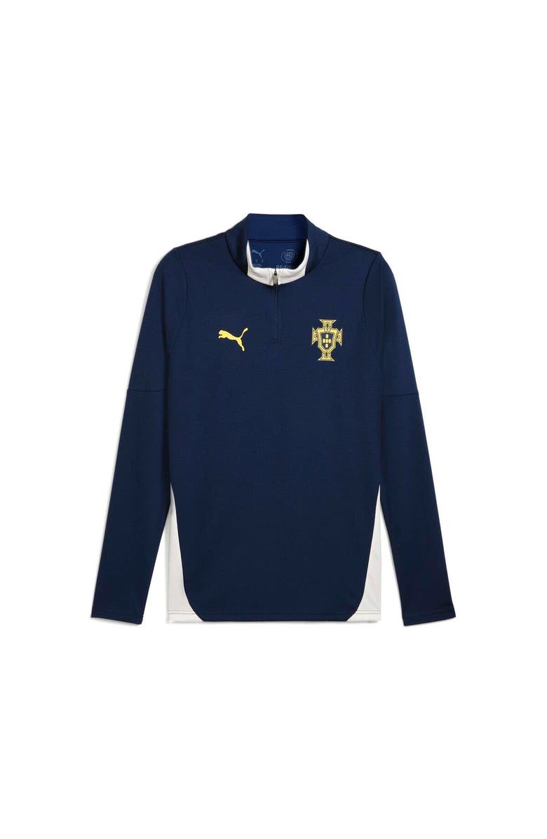 PUMA Men's Puma Blue Portugal National Team 2025 Quarter-Zip Training Jacket, Alternate, color,