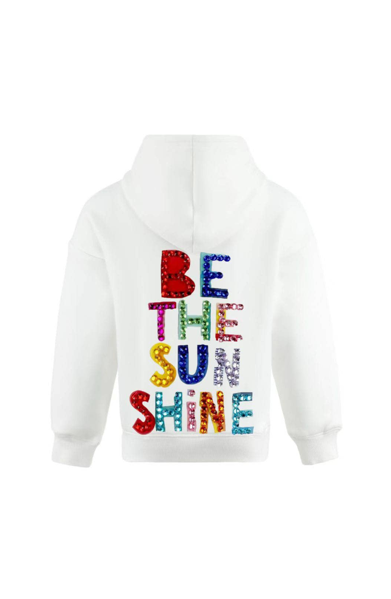 Lola + The Boys Be The Sunshine Hoodie, Main, color, White