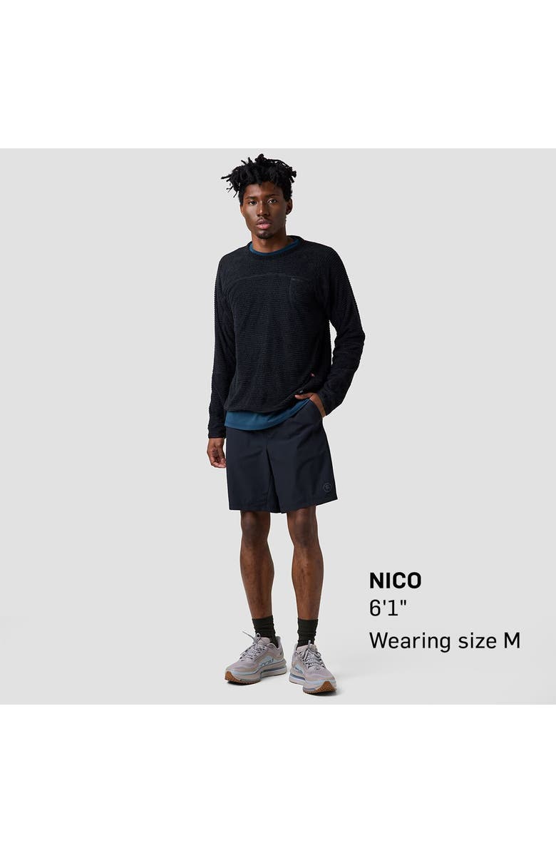 Backcountry Highliner Primaloft Air-Perm Fleece Crew, Alternate, color, Black