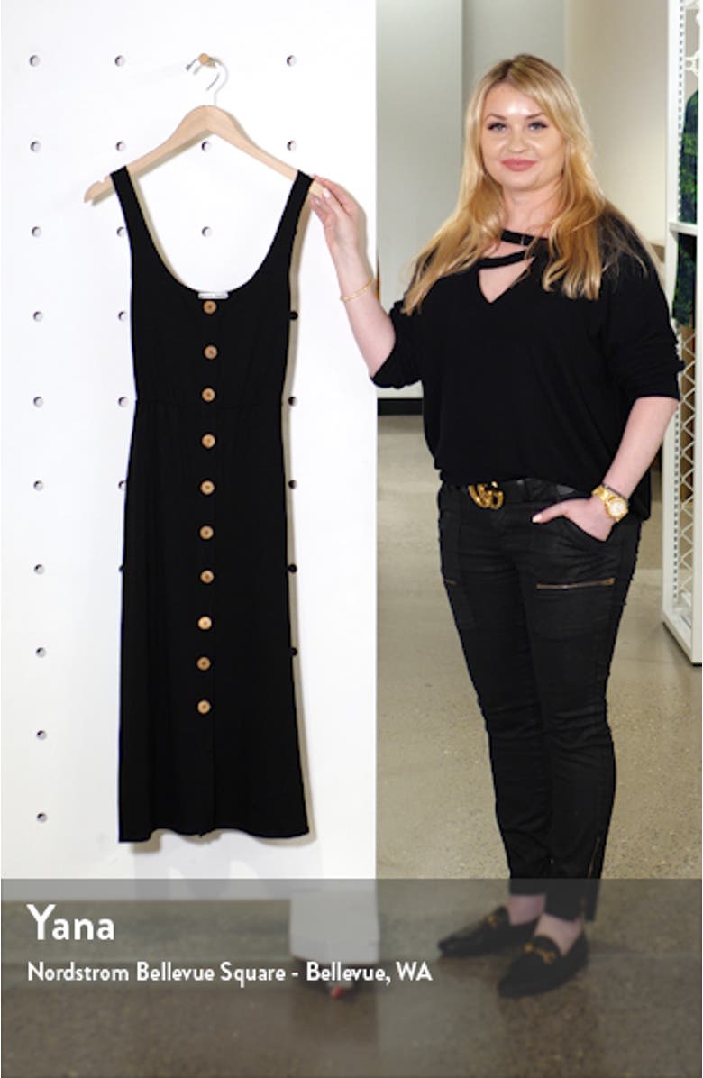 Ari Button Front Stretch Tencel<sup>®</sup> Lyocell Dress, sales video thumbnail