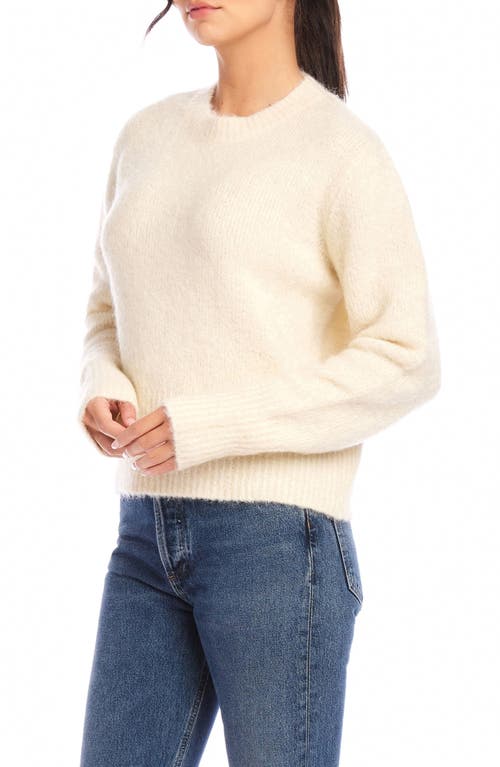 Fifteen Twenty Arley Relaxed Fit Crewneck Sweater In Snow