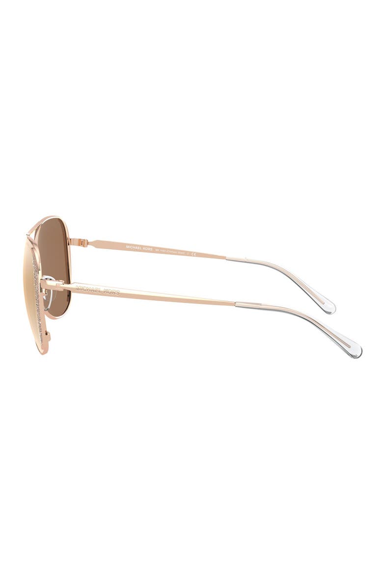 58mm Aviator Sunglasses, Alternate, color, ROSE