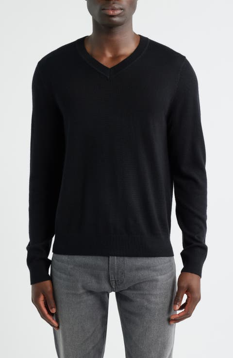 Merino Wool V-Neck Sweater