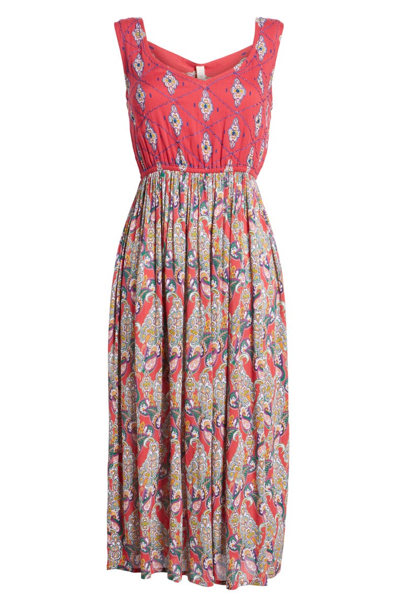 Raga Alice Cut Out Back Midi Dress, Alternate, color, 