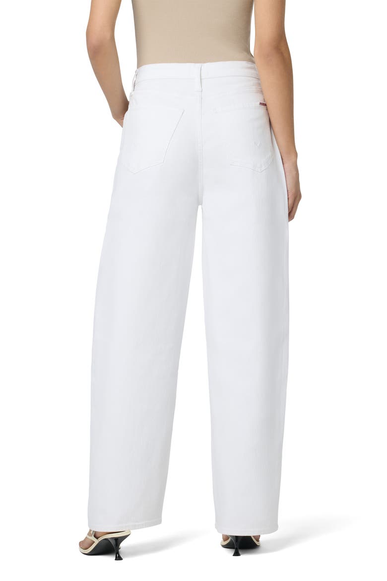 Super High Waist Barrel Leg Jeans, Alternate, color, WHITE