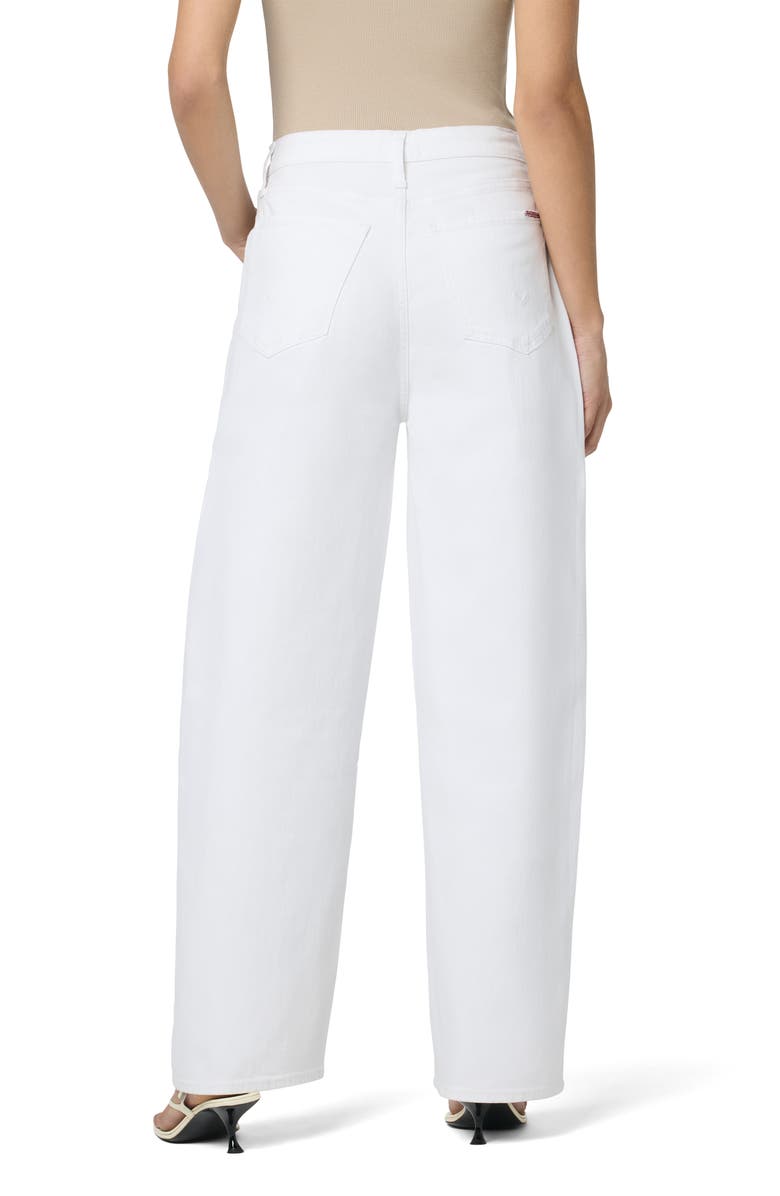 Hudson Jeans Super High Waist Barrel Leg Jeans, Alternate, color, White