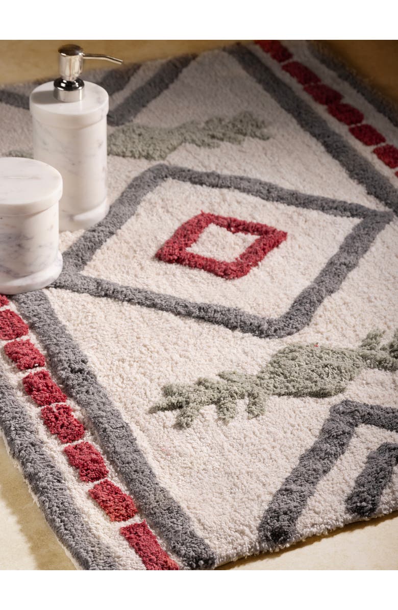 GAURI KOHLI Gohana Bath Mat 24"X36", Alternate, color, Multicolored