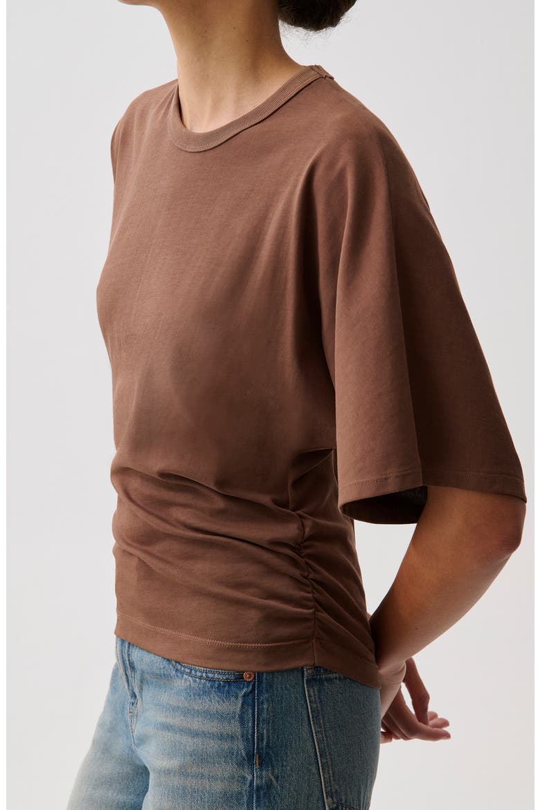 Veronica Drop Shoulder Cotton T-Shirt, Alternate, color, LINDT