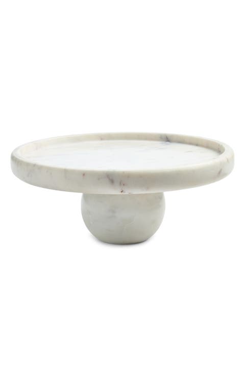 Marble Footed Platter