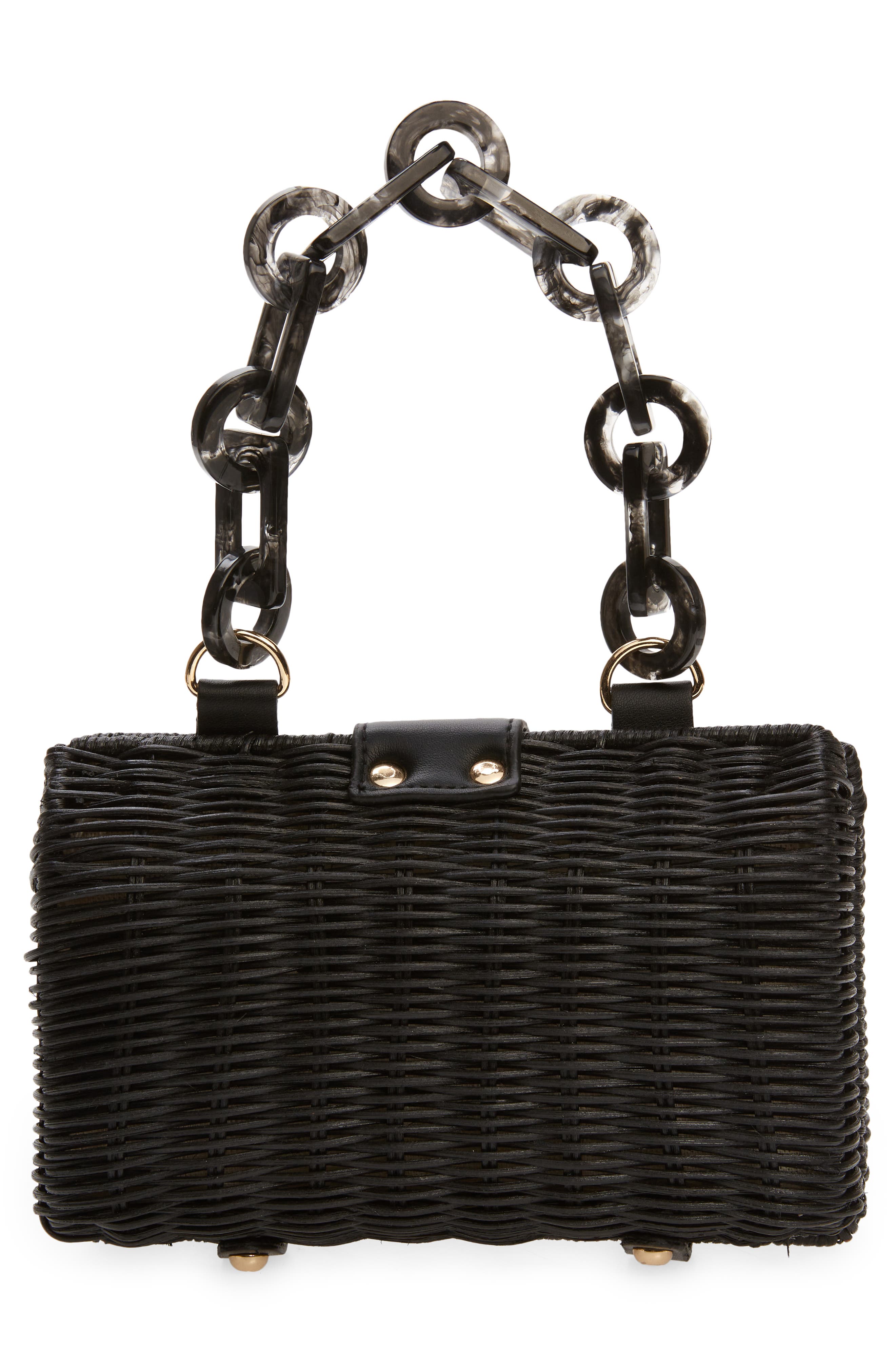 BTB Los Angeles Page Wicker Clutch, Alternate, color, 