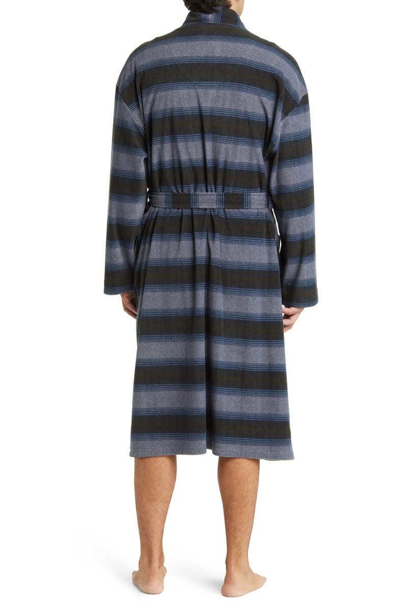 Majestic International Line Up Robe, Alternate, color, Charcoal Stripe