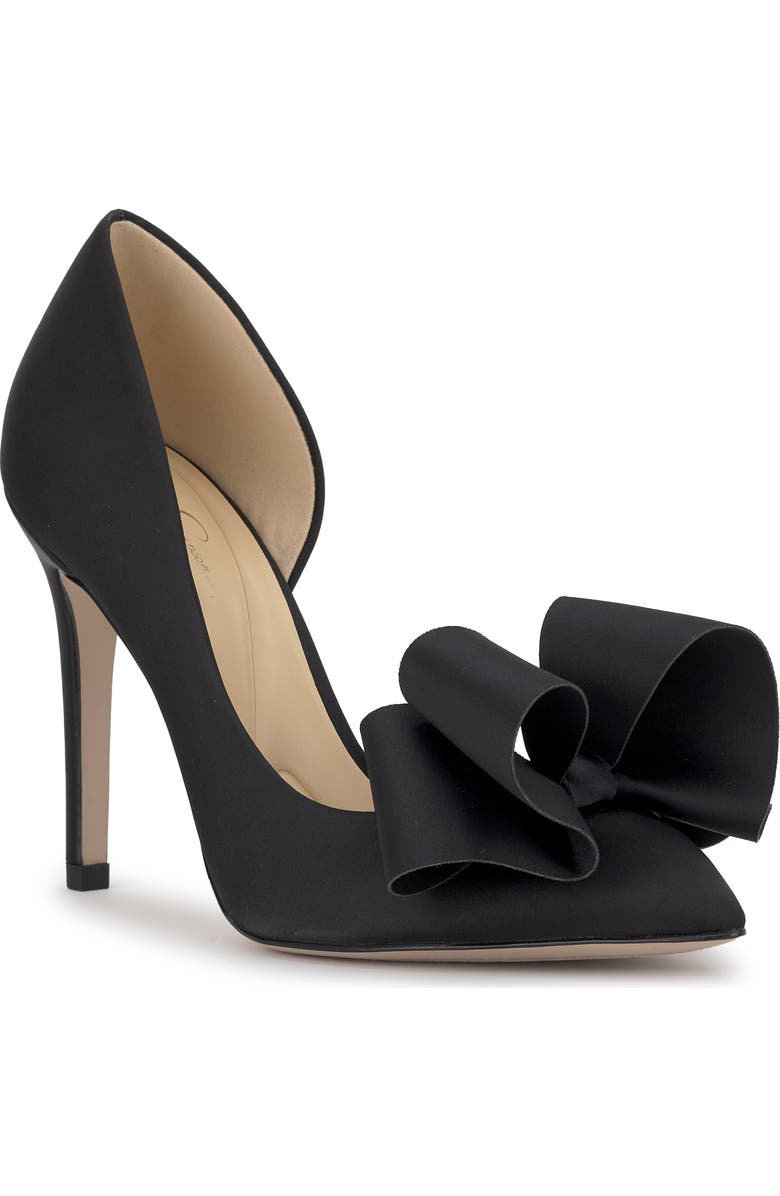 Jessica Simpson Penari Pointed Toe Half d'Orsay Pump, Main, color, Black