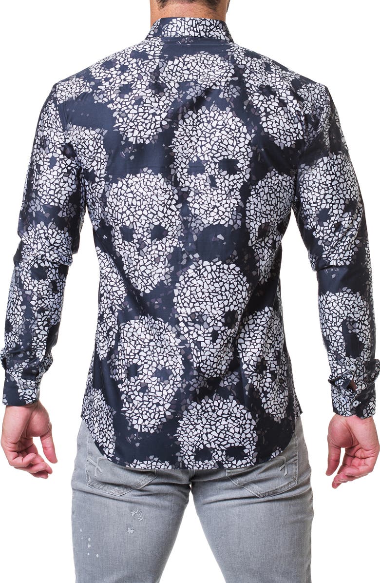 Maceoo Fibonacci Head Trim Fit Sport Shirt, Alternate, color, 