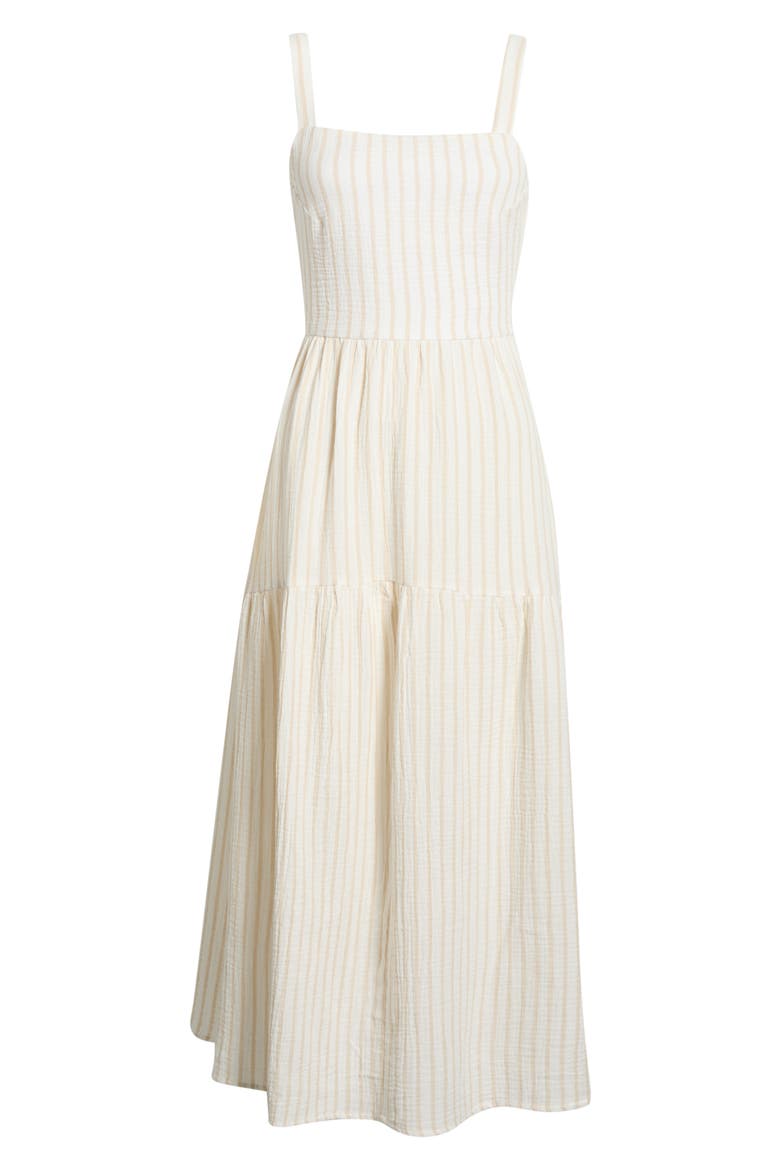 The Go-To Cotton Dress, Alternate, color, LIGHT KHAKI STRIPE