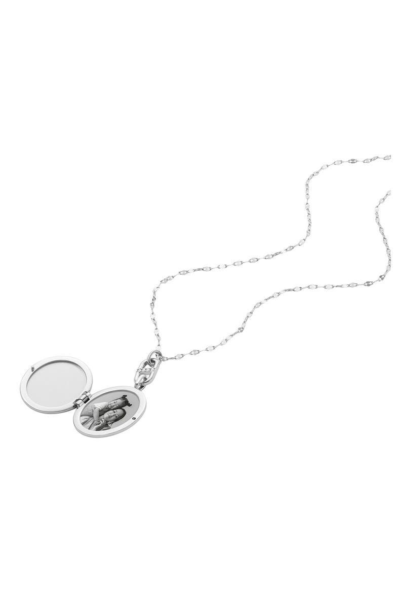 Heritage Locket Pendant Necklace, Alternate, color, SILVER