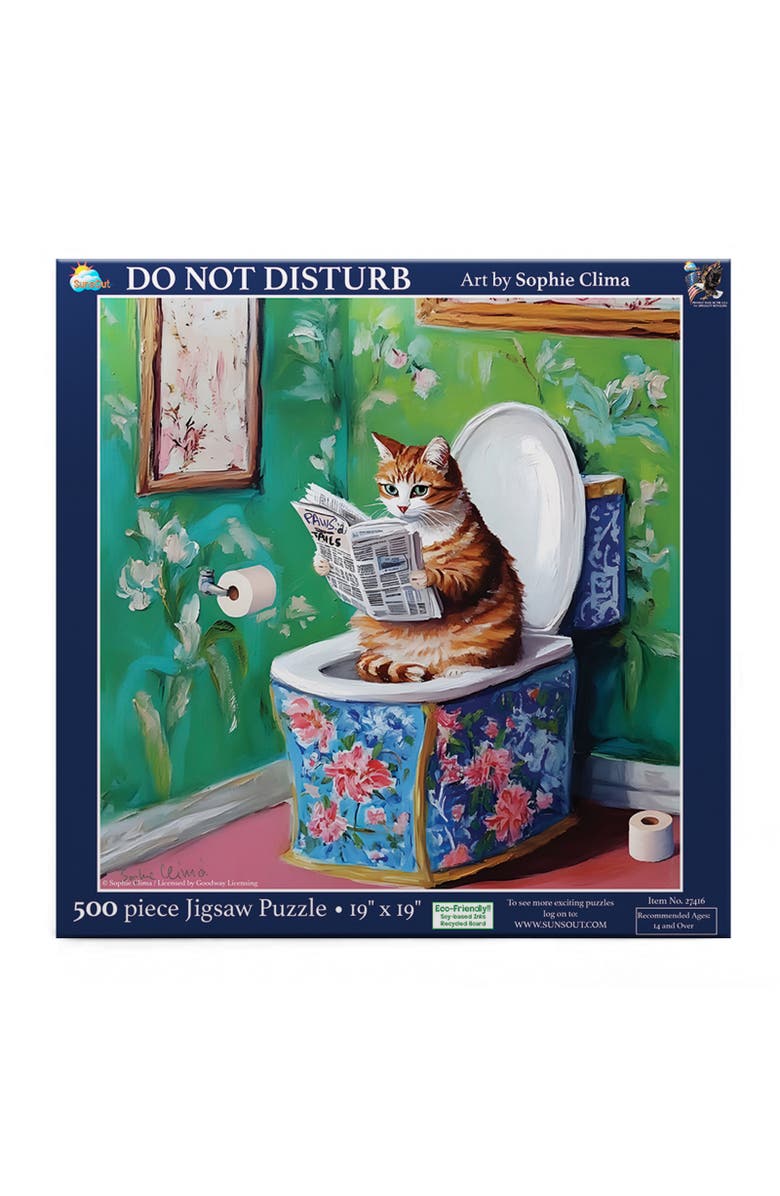 Sunsout Do Not Disturb 500 piece Jigsaw Puzzle for Adults, Alternate, color, Multicolor