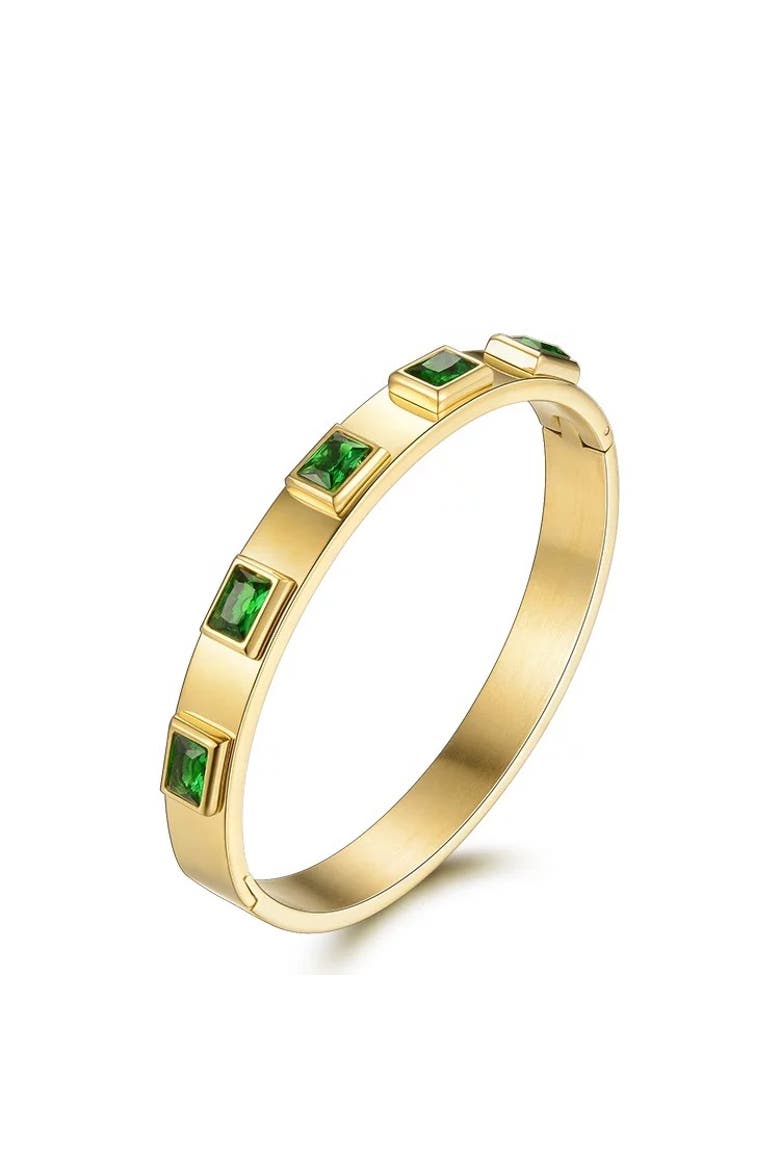 Geometric Bangle, Main, color, Gold