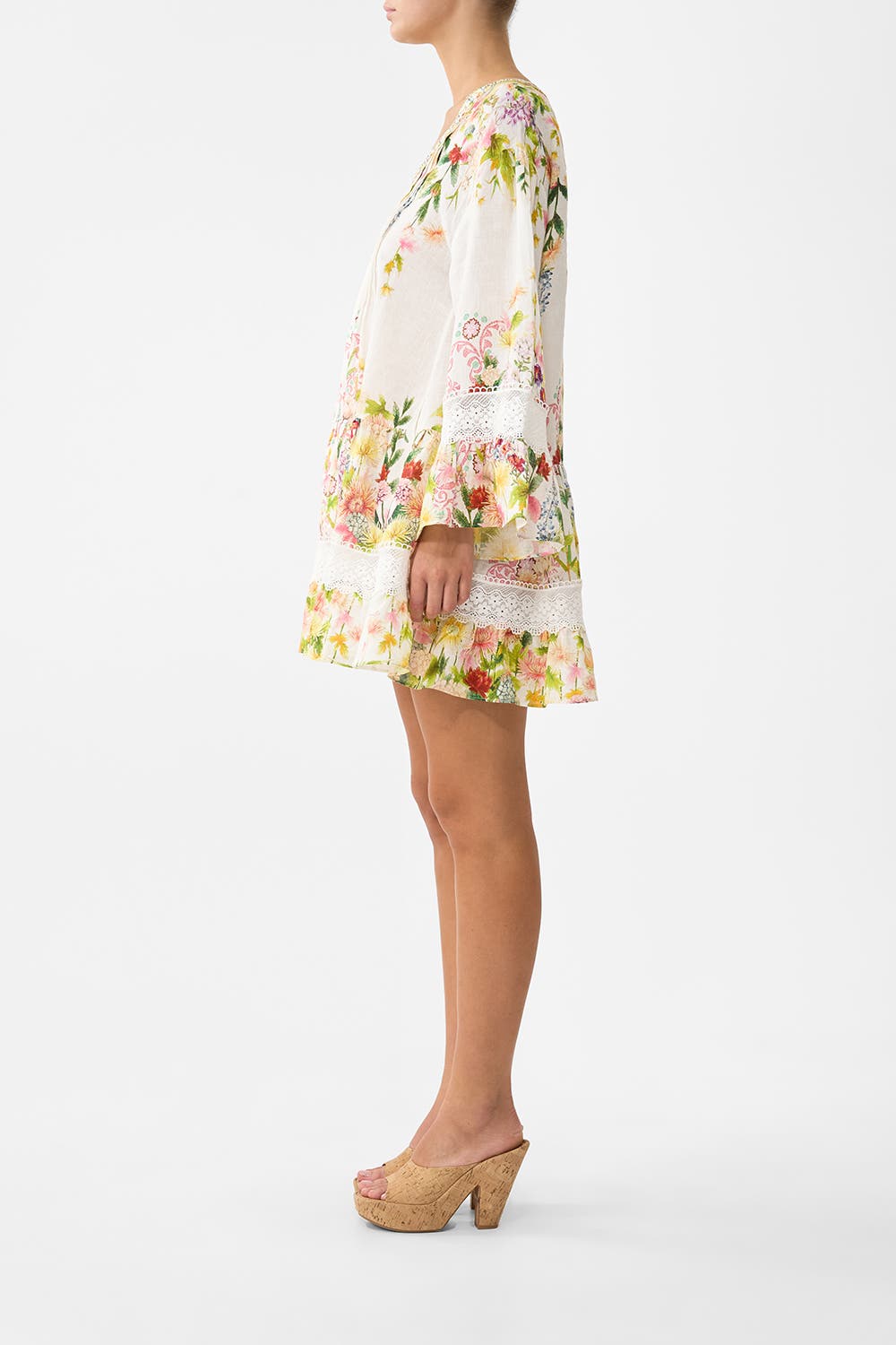 V Neck Tiered Dress - image 2