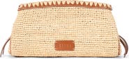 STAUD Maude Convertible Raffia Clutch