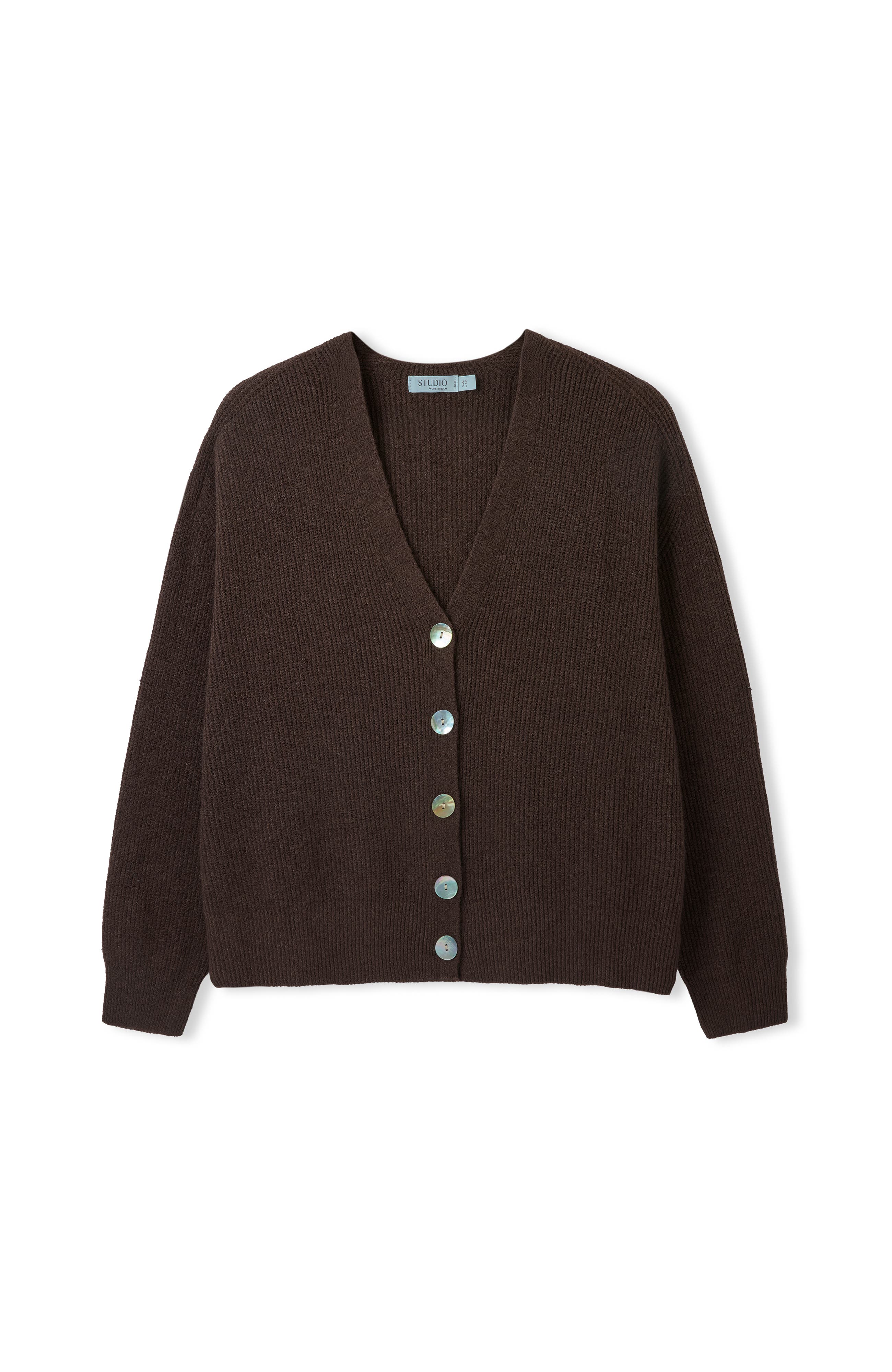 Celtic & Co. Slouchy Ribbed V-Neck Cardigan (Women) | Nordstrom