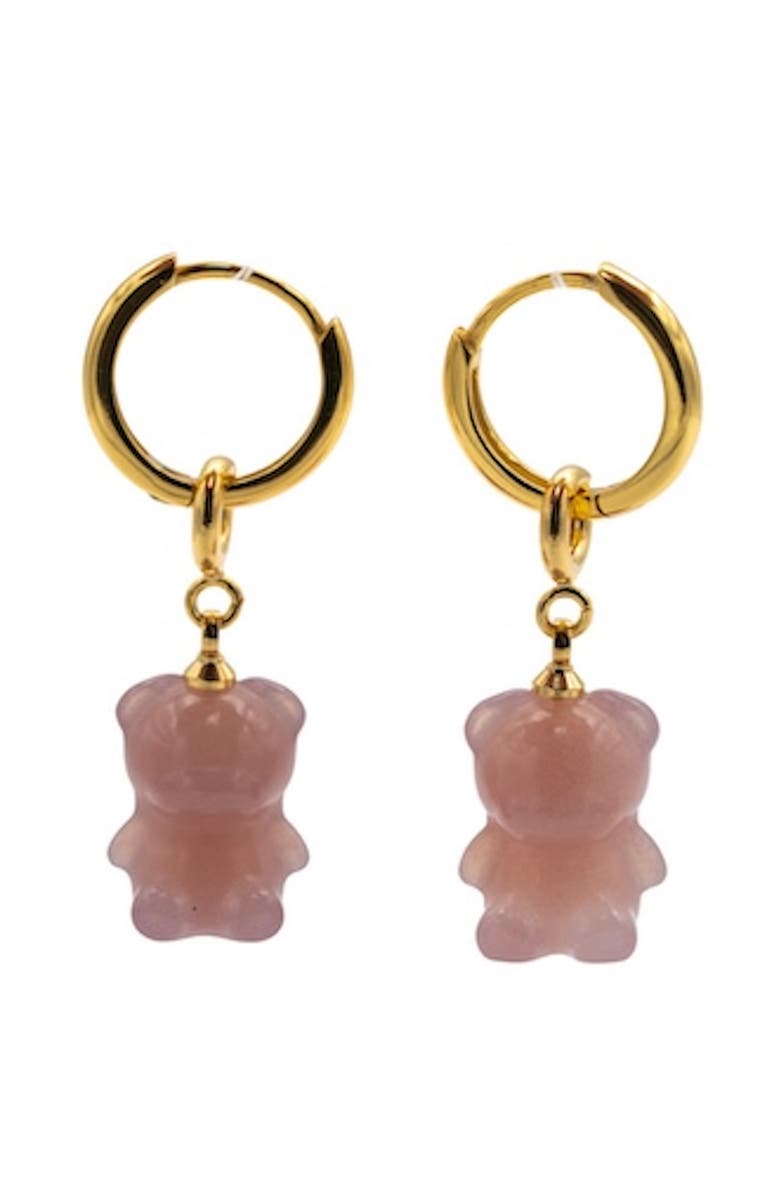 seree Bear Agate Charm Earrings, Main, color, 