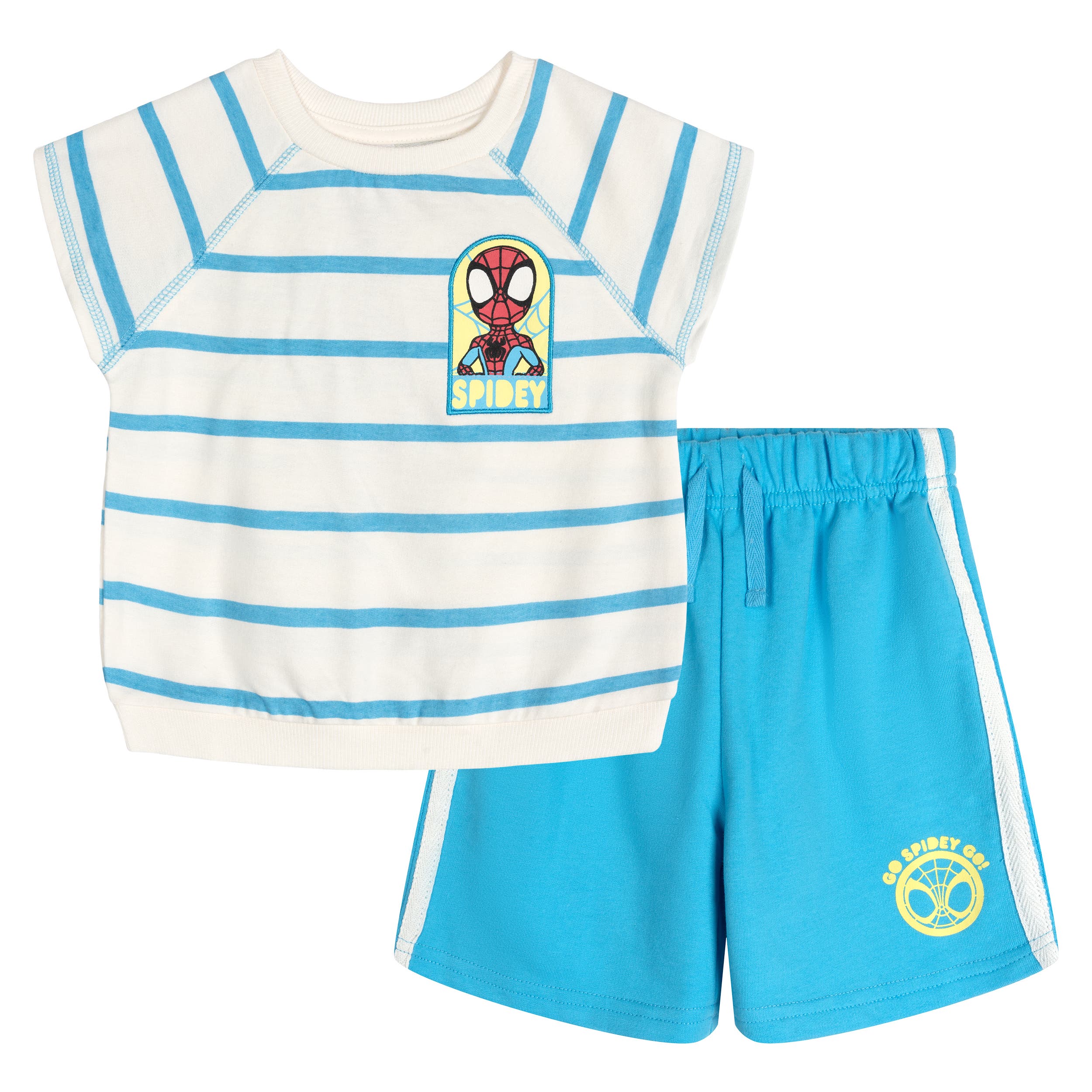 Marvel Kids'  Spidey And His Amazing Friends 2-piece T-shirt And Shorts Set In Blue