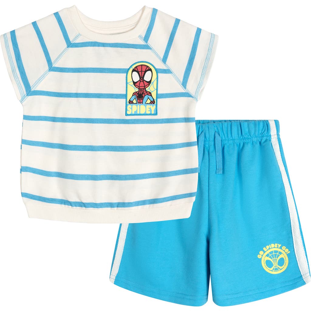 Marvel Kids' Spidey And His Amazing Friends 2-piece T-shirt And Shorts Set In Blue