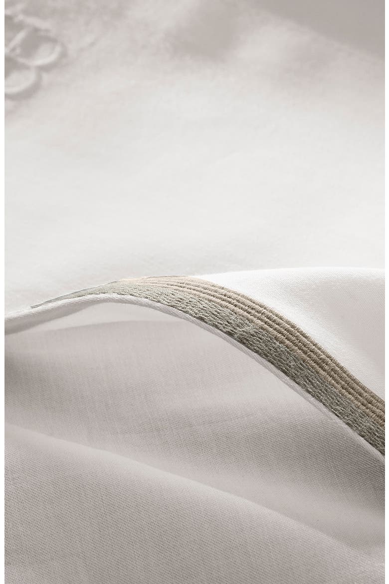 Signature Trielle Sheet Set, Alternate, color, WHITE/ PEWTER/ OAK