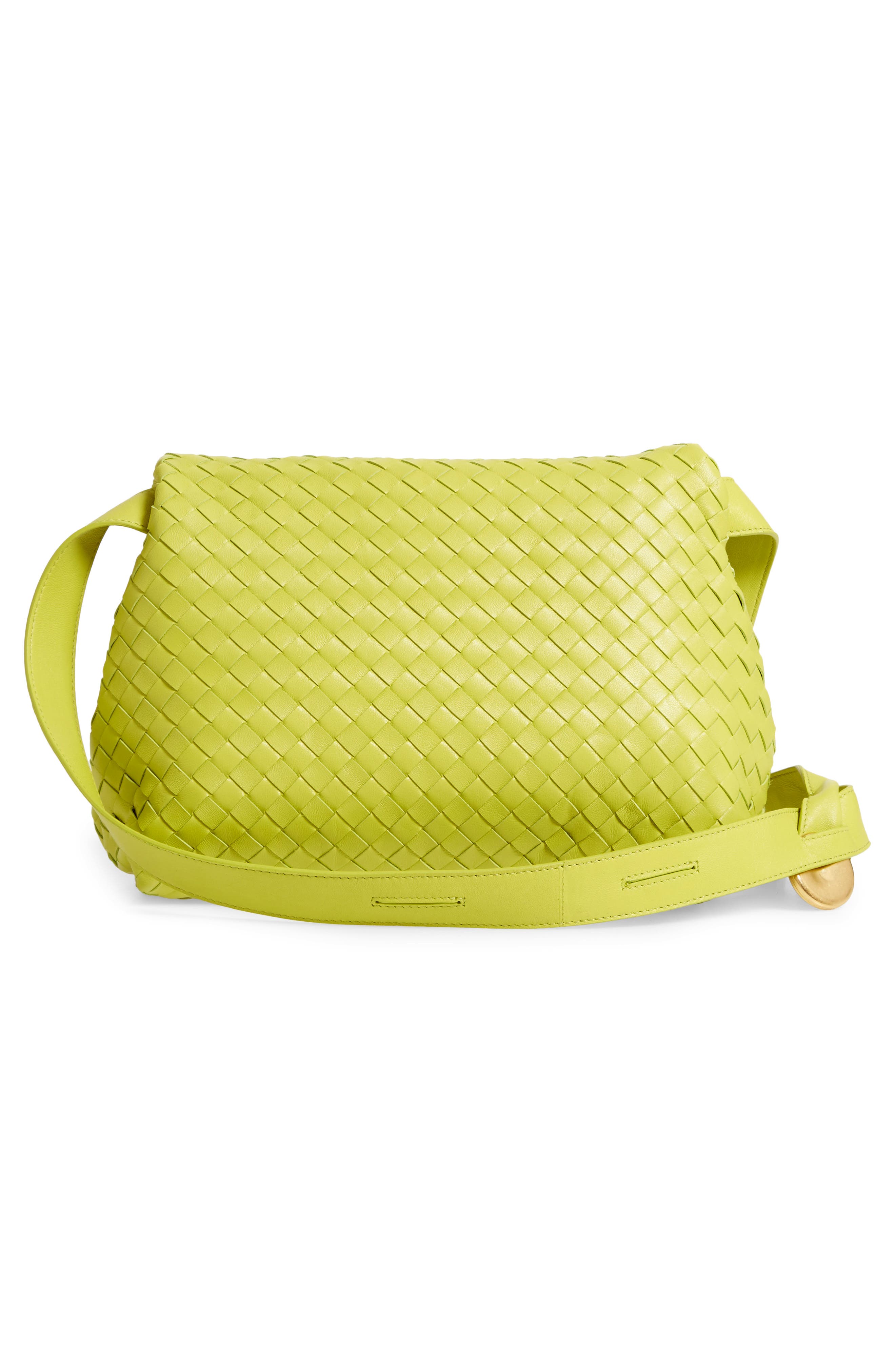 Bottega Veneta The Fold Padded Intrecciato Leather Crossbody Bag, Alternate, color, 