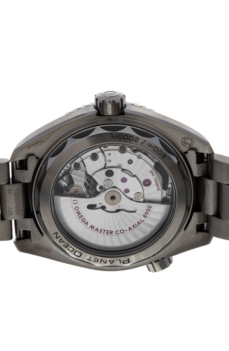 Watchfinder & Co. Omega Preowned 2021 Planet Ocean 215.90.44.21.99.001 Bracelet Watch, 44mm, Alternate, color, Grey
