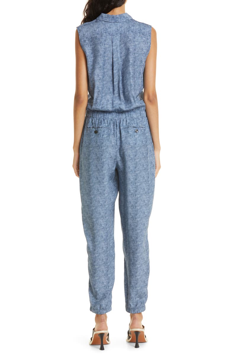 ATM Anthony Thomas Melillo Sleeveless Silk Jumpsuit, Alternate, color,