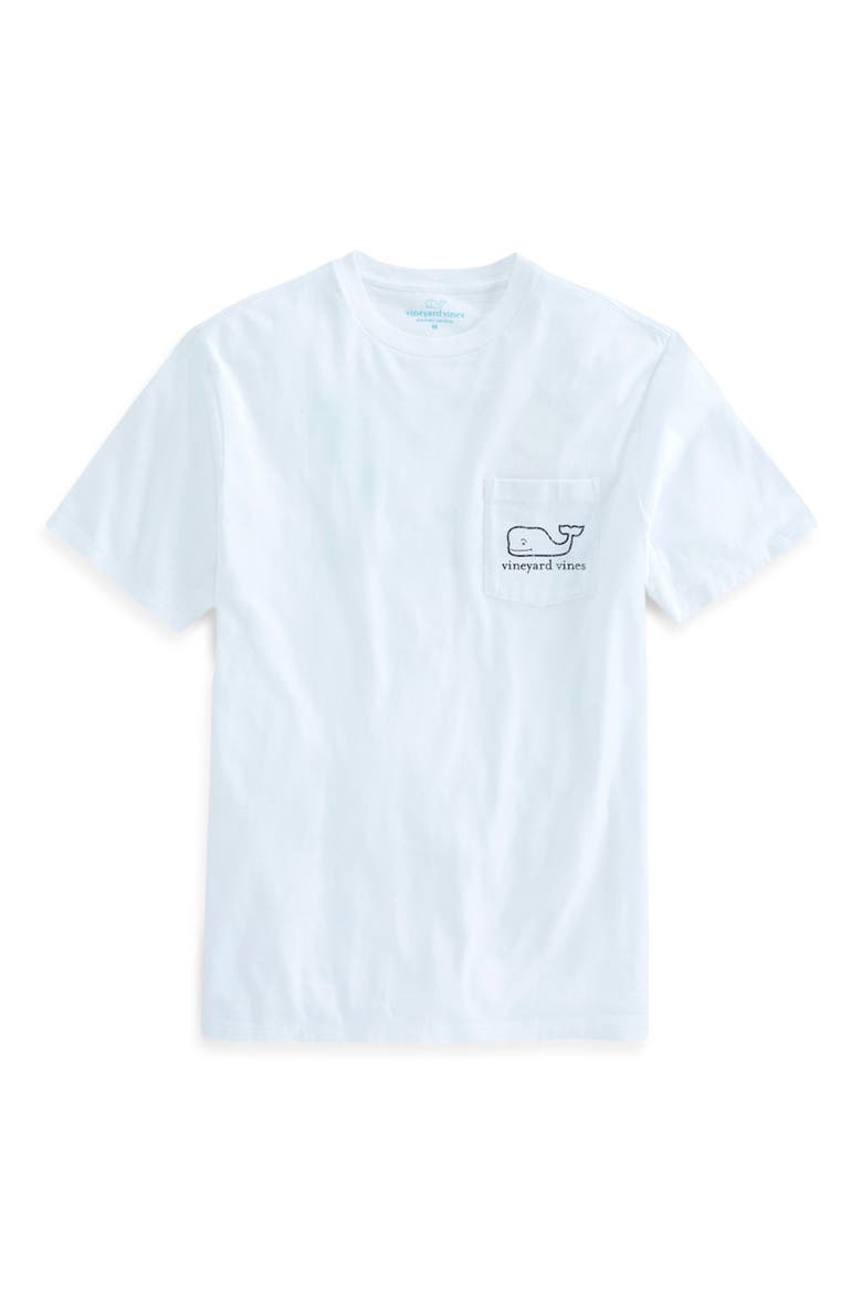 Men's Vintage Whale Pocket Graphic Tee, Main, color, WHITE CAP