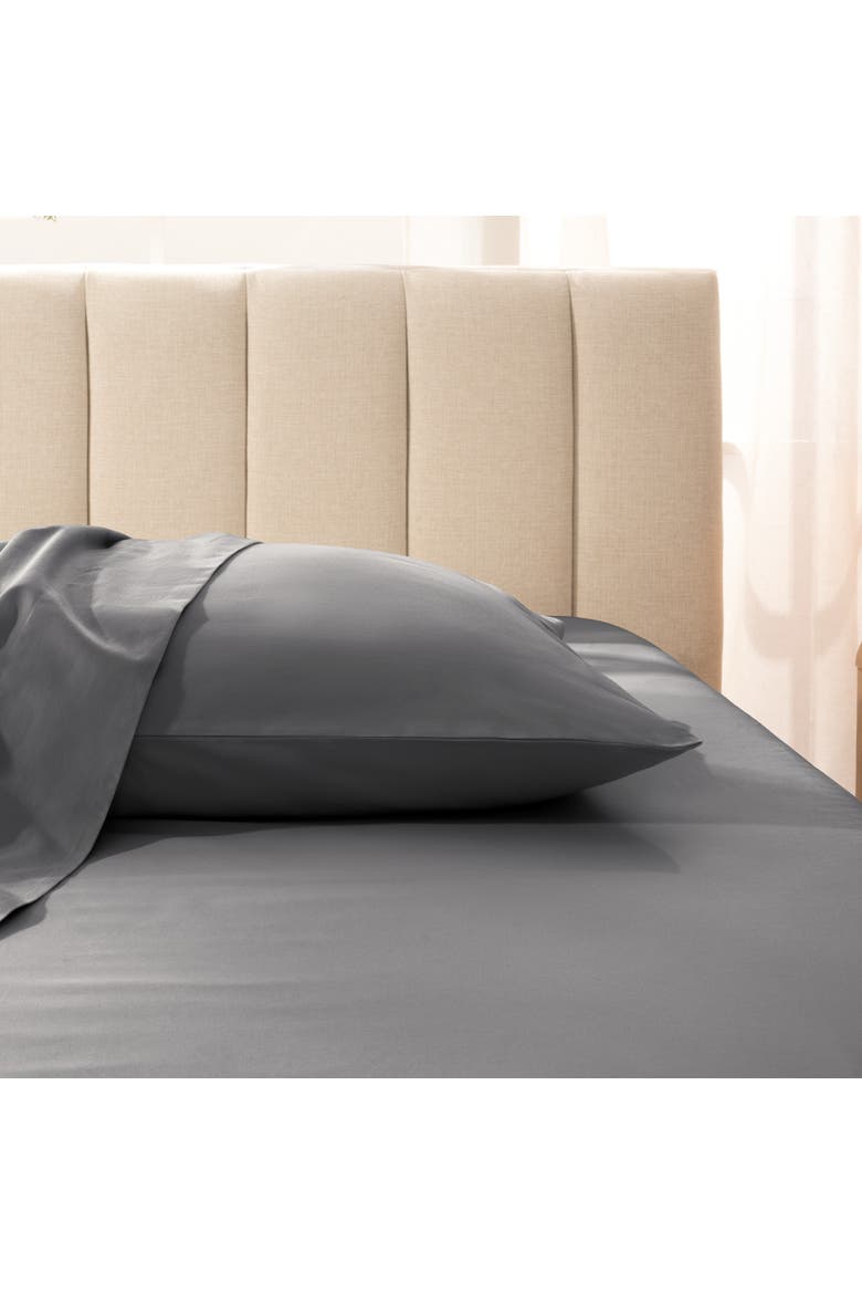 400 Thread Count Organic Cotton Sateen Pillowcase Set, Alternate, color, Grey