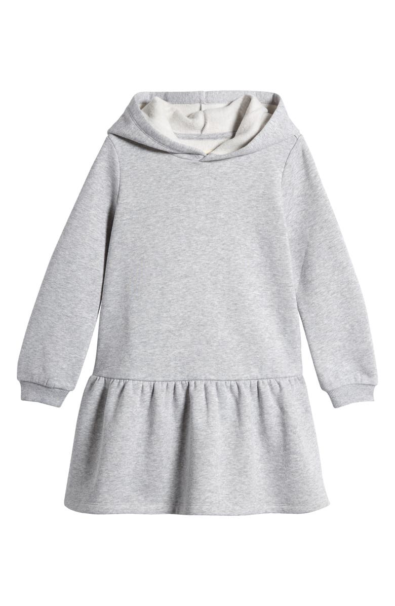Tucker + Tate Kids' Long Sleeve Hooded Fleece Sweatshirt Dress, Main, color, 