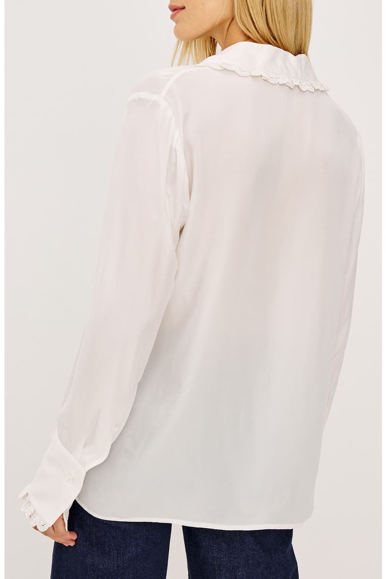Beatrix Eyelet Collar Shirt, Alternate, color, IVORY
