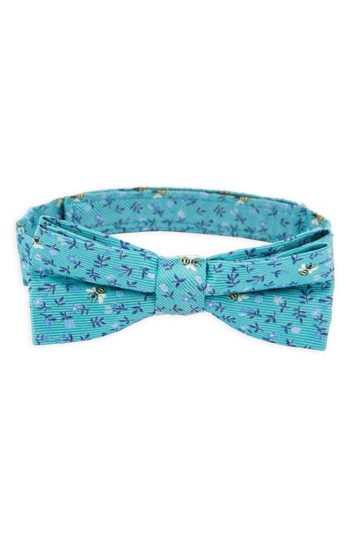 NORDSTROM NORDSTROM KIDS' SOUTH FLORAL SILK BLEND PRE-TIED BOW TIE