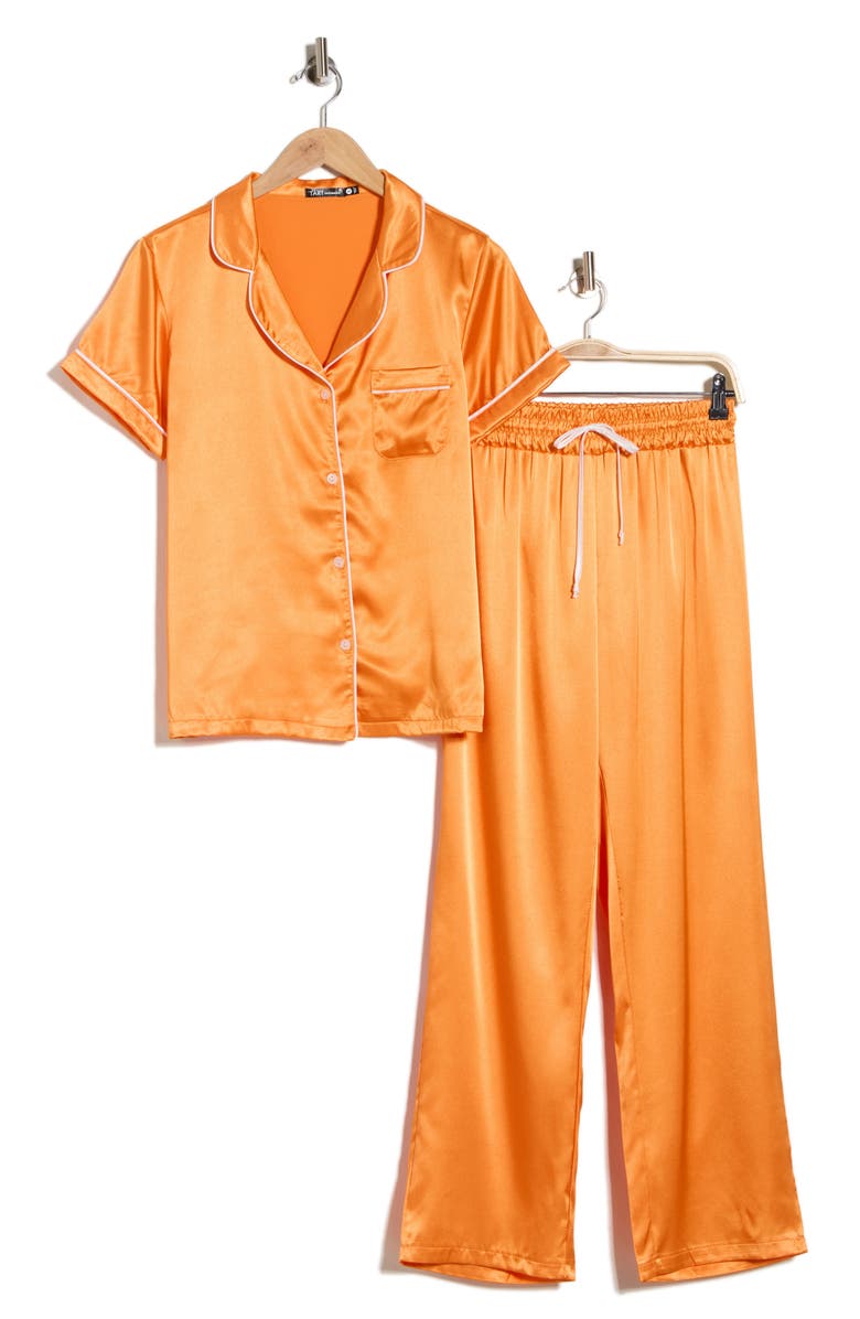 Tart Ginnie Satin Pajamas, Alternate, color, Turmeric