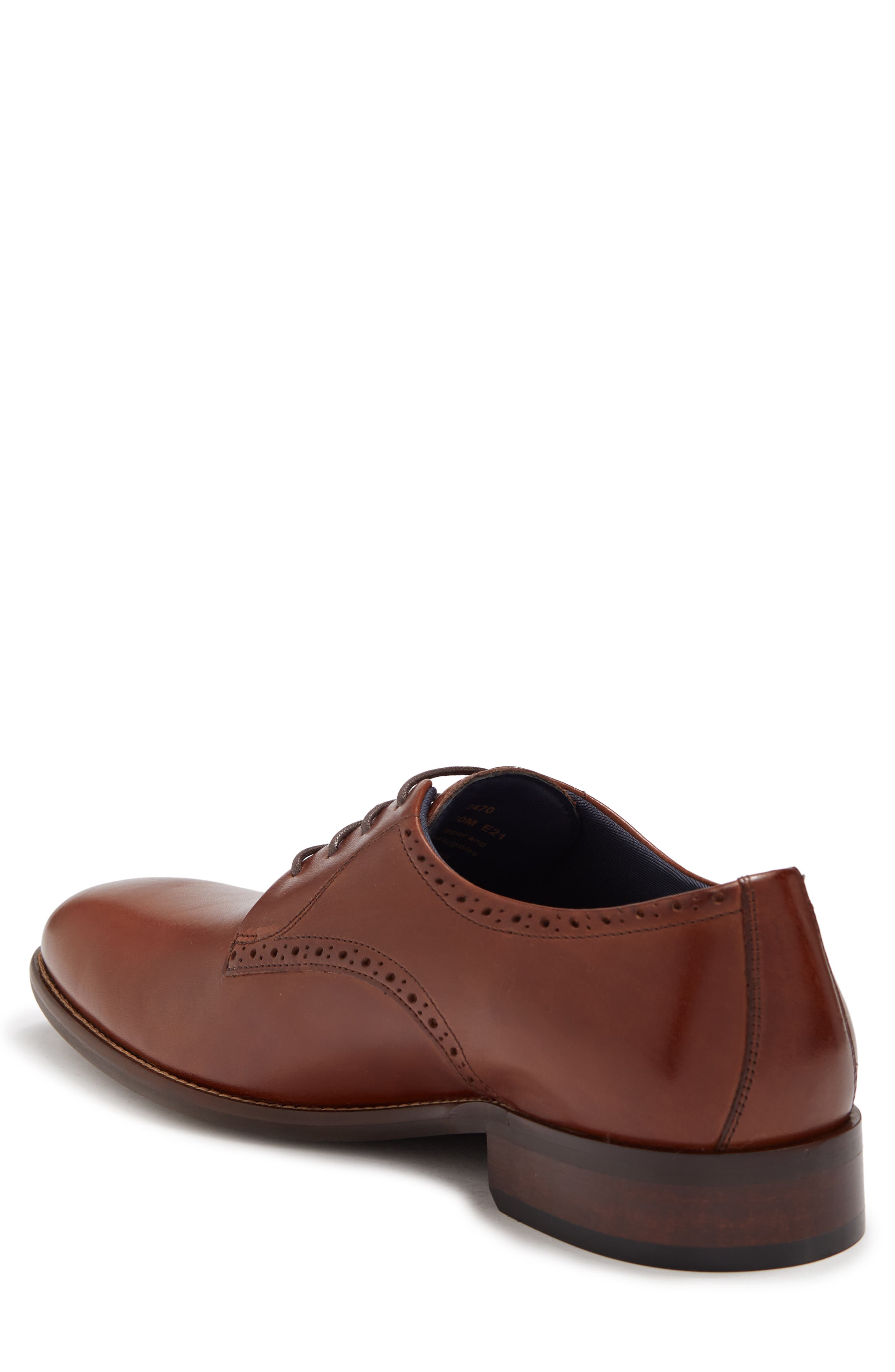 Johnston & Murphy Stockton Plain Toe Leather Derby, Alternate, color, 