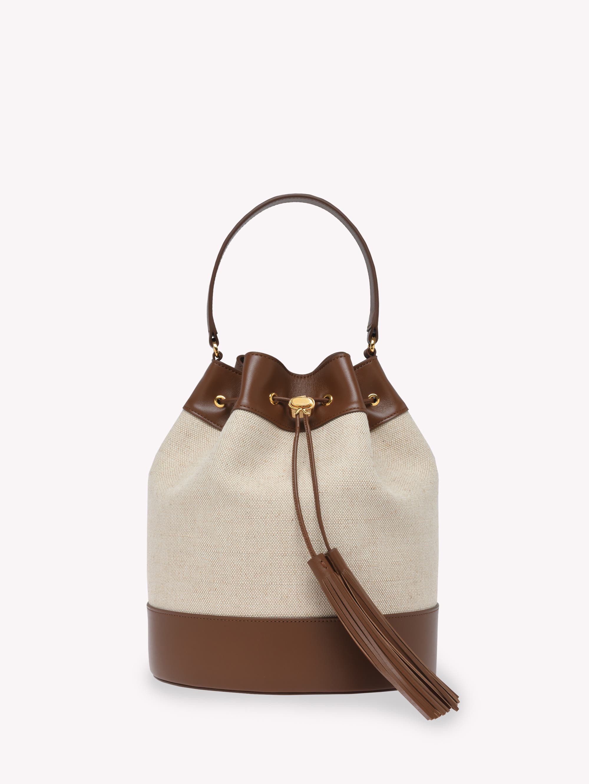  Ivory And Brown Leather
