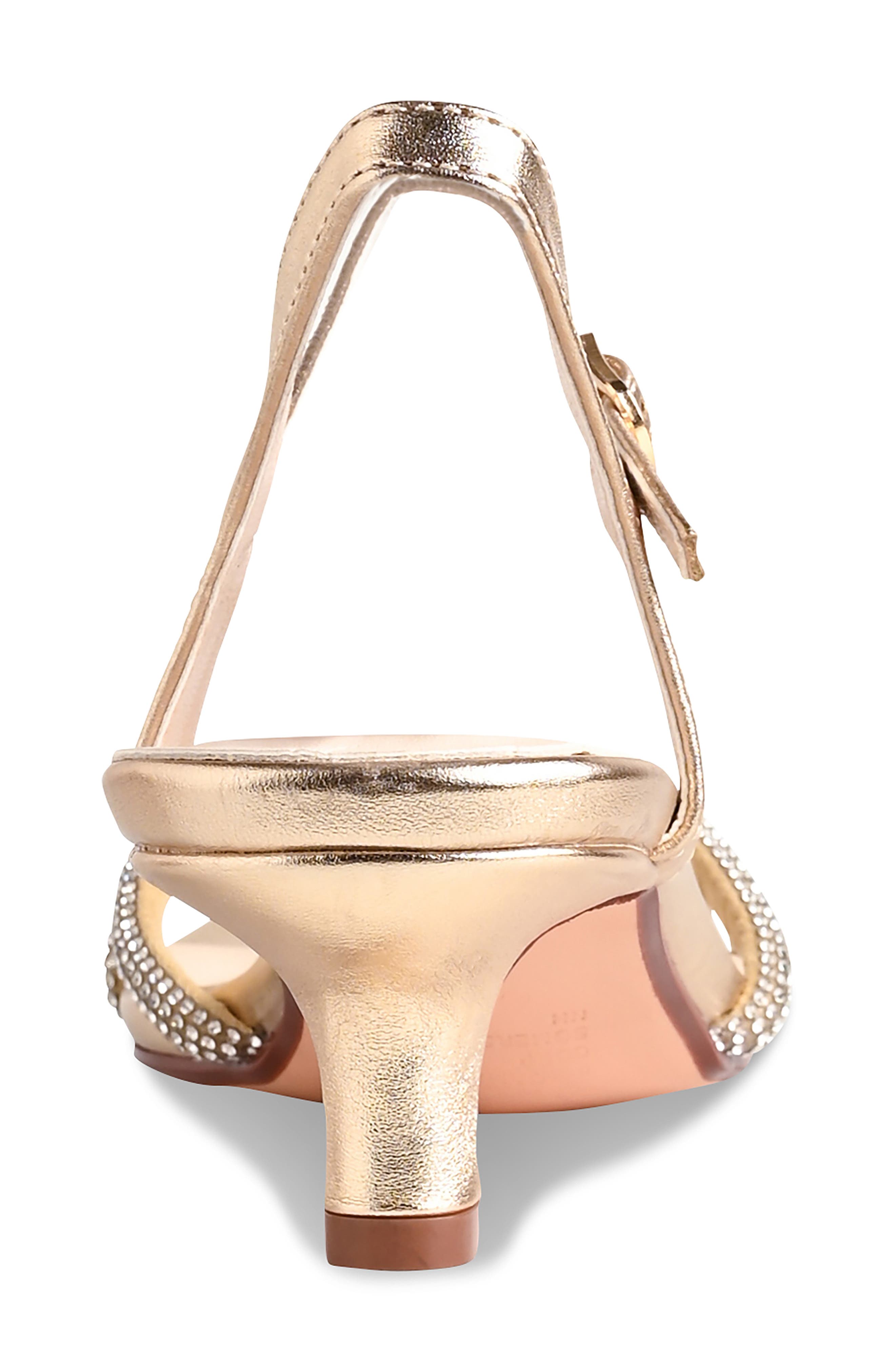 Talulah Kitten Heel Sandal, Alternate, color, GOLD