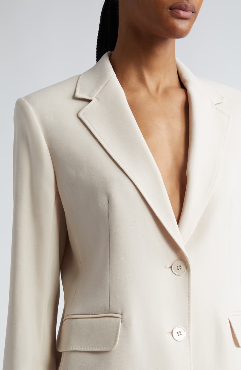 Max Mara Studio Magma Virgin Wool Gabardine Blazer, Alternate, color, 