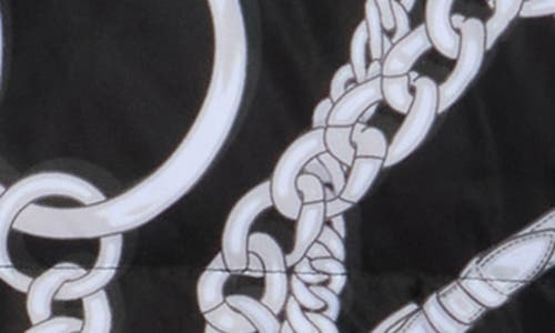 L'agence Stowe Chain Print Puffer In Black