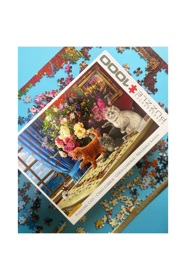 Puzzling Cats 1000 Piece Puzzle, Alternate, color, Multicolored