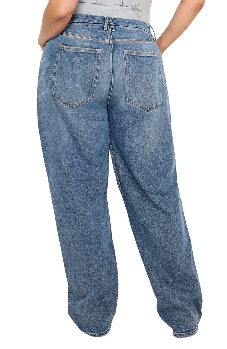 Good American Good 90s Relaxed Fit Jeans, Alternate, color, Indigo575