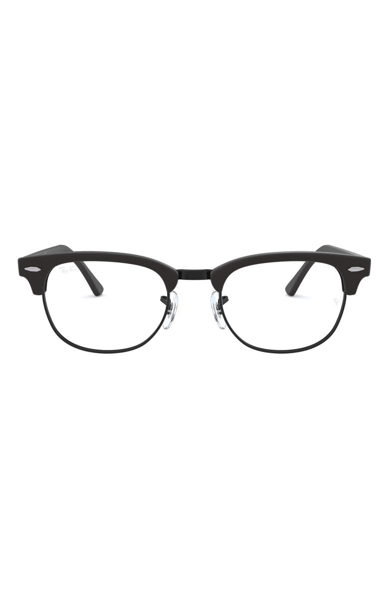 Ray-Ban 49mm Optical Glasses, Main, color, Matte Black