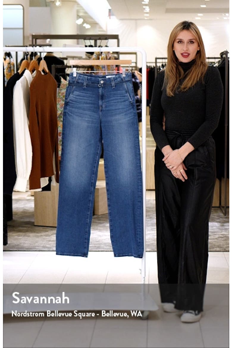 Kora Belted Straight Leg Jeans video