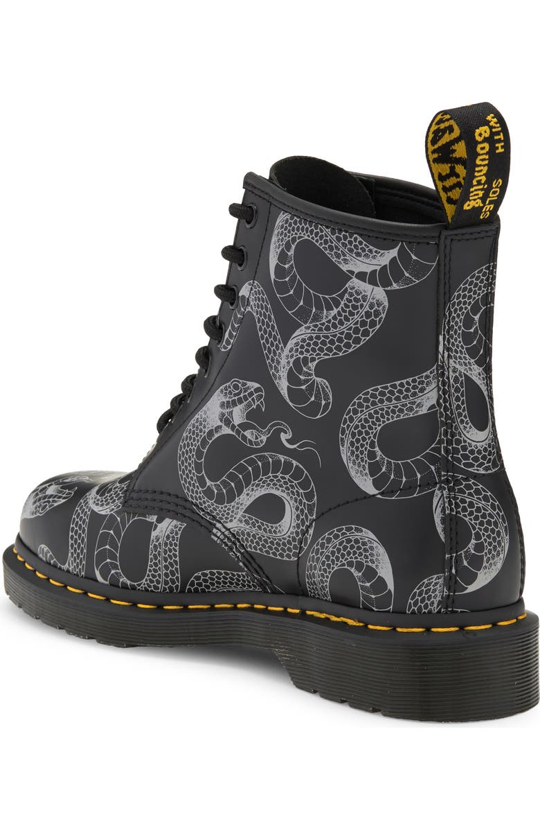 Dr. Martens 1460 Snake Print Boot, Alternate, color,