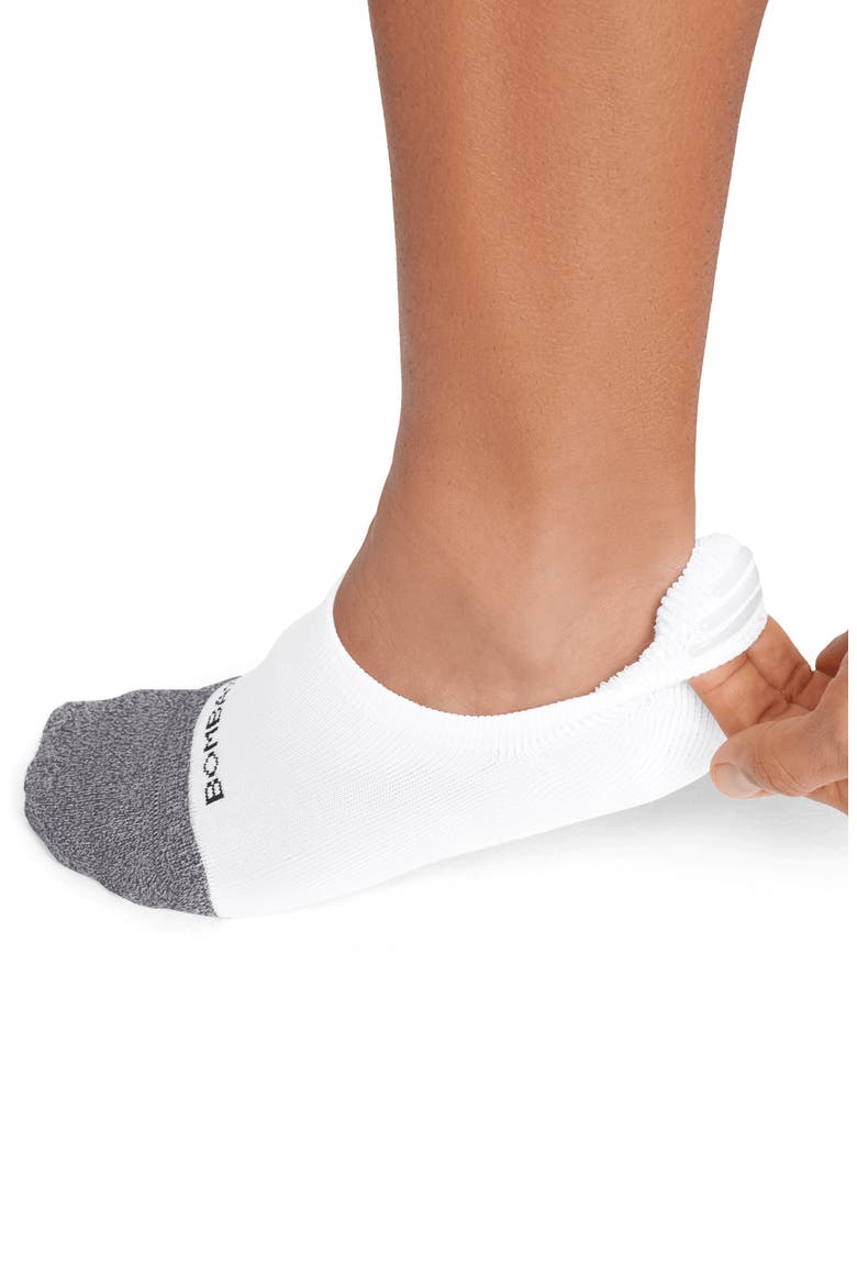 Solid Cushioned No-Show Socks, Alternate, color, WHITE