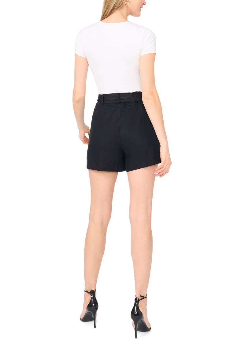 Ted Baker Tie Waist Shorts, Alternate, color, Rich Black