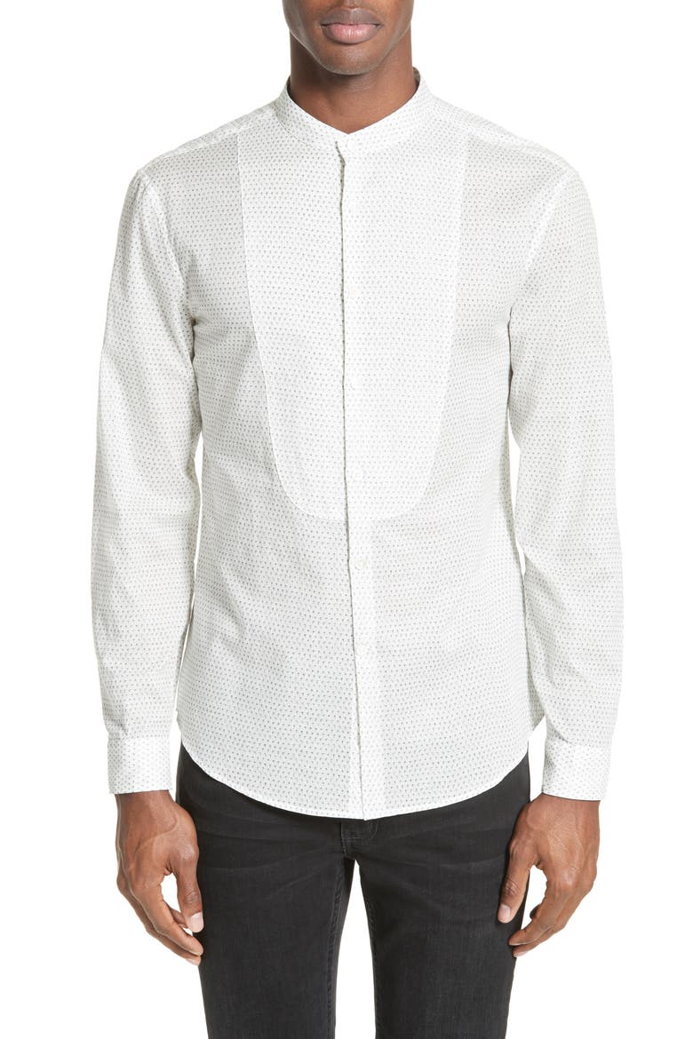 Collection Bib Front Print Sport Shirt, Main, color, OFF WHITE